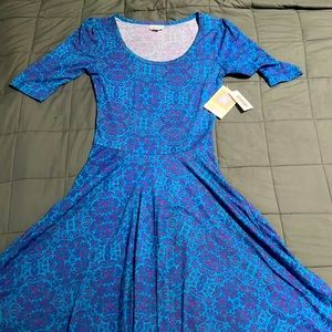Teal and Purple Nicole Dress LuLaRoe